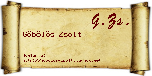 Göbölös Zsolt névjegykártya